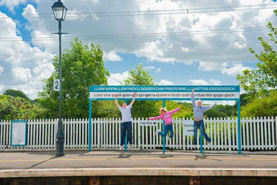 Llanfair station sign