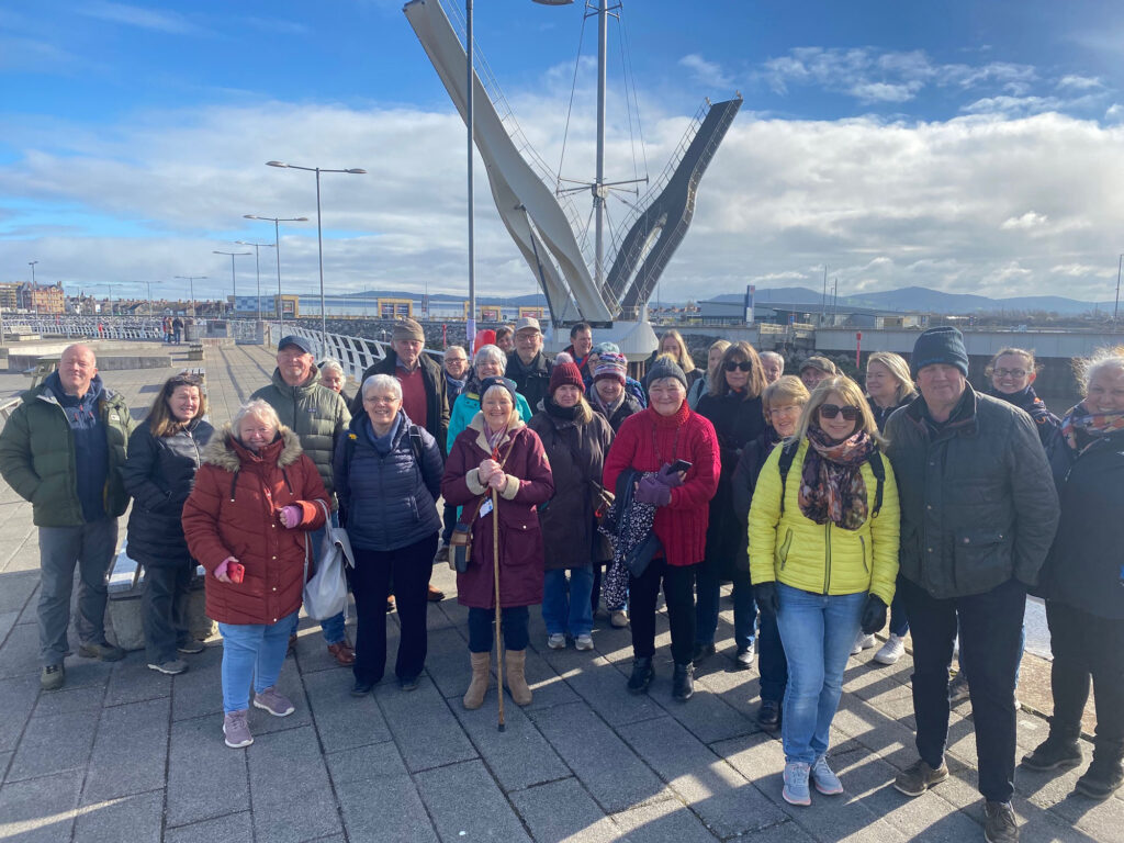 group of Denbighshire Ambassadors on a familiarisation tour